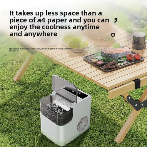 Compact Electric Ice Maker Portable Quiet for Home Bar Office