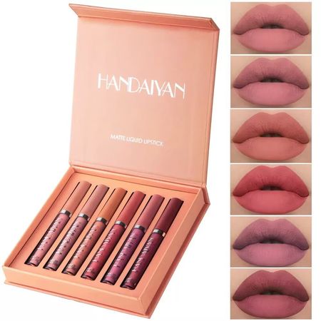 🇲🇦🔥 Coffret de rouges à lèvres mats haut de gamme pour femmes – résistants à l'eau et sans transfert – Paiement à la livraison 🔥💄💋🚫💧🛒