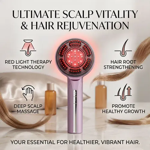 Electric  Scalp Massager Comb Red Light Therapy Hair Growth Massage Brush Anti Hair Loss Liquid Applicator Hair Care Styling