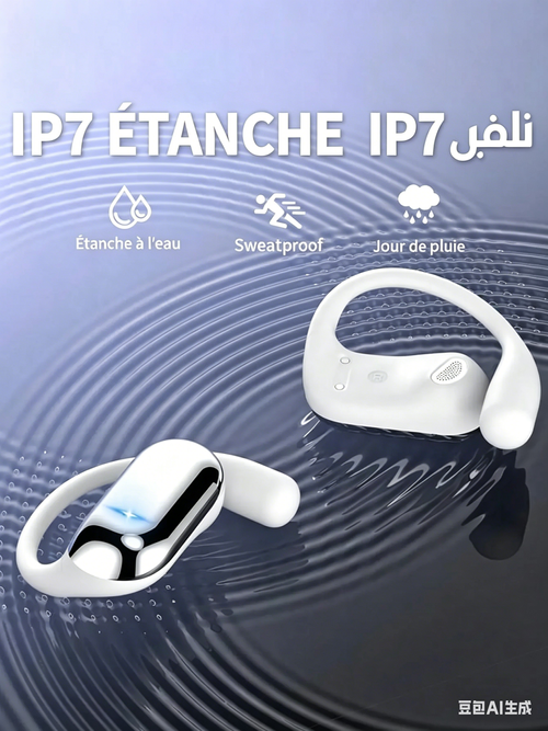 Écouteurs de sport sans fil à dos ouvert