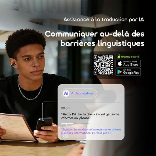Les écouteurs sans fil ouverts raimo OpenSnap N2 prennent en charge la charge rapide et le contrôle adaptatif du volume.