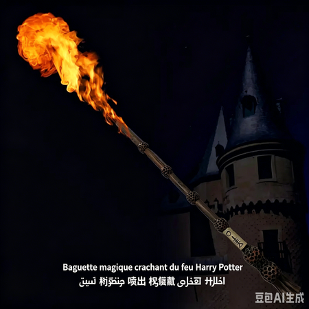 عصا هاري بوتر السحرية المتوهجة بالنار 🧙‍♂️🔥