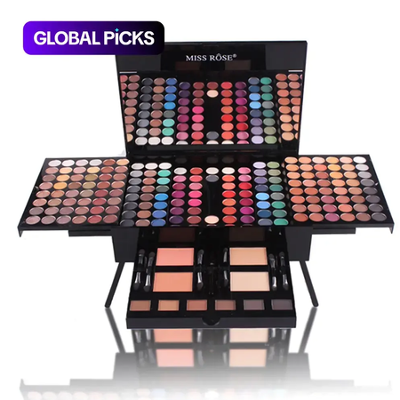 🇲🇦🔥Palette de maquillage premium multicolore pour femmes – 180 couleurs de fard à paupières, blush et enlumineur – palette portable – kit de maquillage complet – Paiement à la livraison 🔥🎨💄👁️🛒
