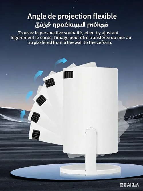 Projecteur haute définition domestique, portable, extérieur et voiture