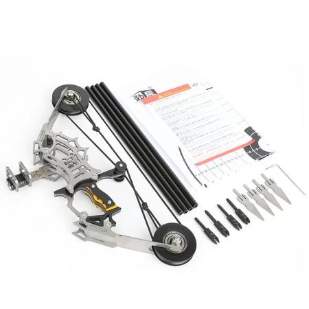 🇲🇦🔥 Ensemble de mini arc et flèches en acier inoxydable composite – comprend 4 flèches – sans risque pour la sécurité – Paiement à la livraison 🔥🏹🛡️🛒