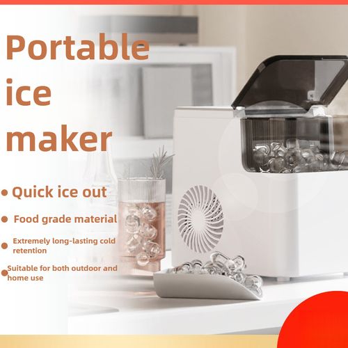 Compact Electric Ice Maker Portable Quiet for Home Bar Office