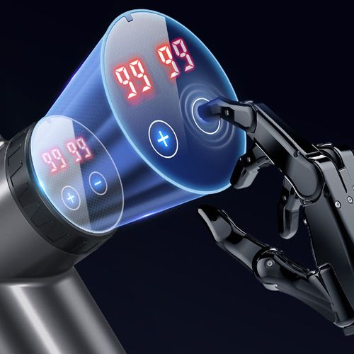 Deep high-frequency muscle massage, relaxing electric shocks, LCD display, 99Gear professional fascia gun.