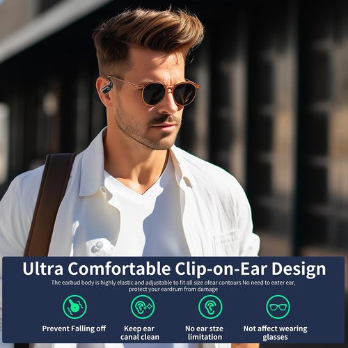 Wireless Open Ear AI Translation Earbuds Bluetooth 5.4