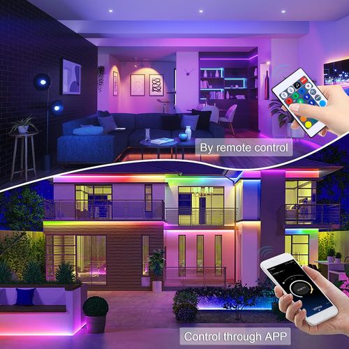 15M RGB LED Strip Lights - APP Remote, Music Sync
