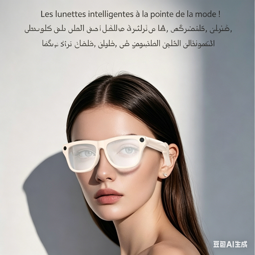 نظارات ذكية تعمل بالذكاء الاصطناعي بدقة 2 ميجابكسل، مزودة بتقنية بلوتوث، ووظيفة التقاط الصور، ووظيفة الترجمة التلقائية.