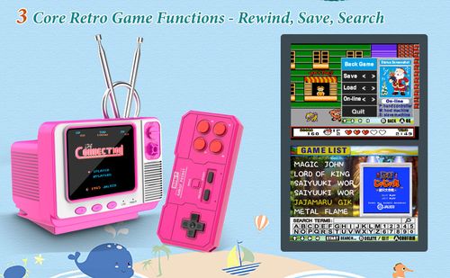 Portable GV300S Handheld Game Console Classic Retro Games