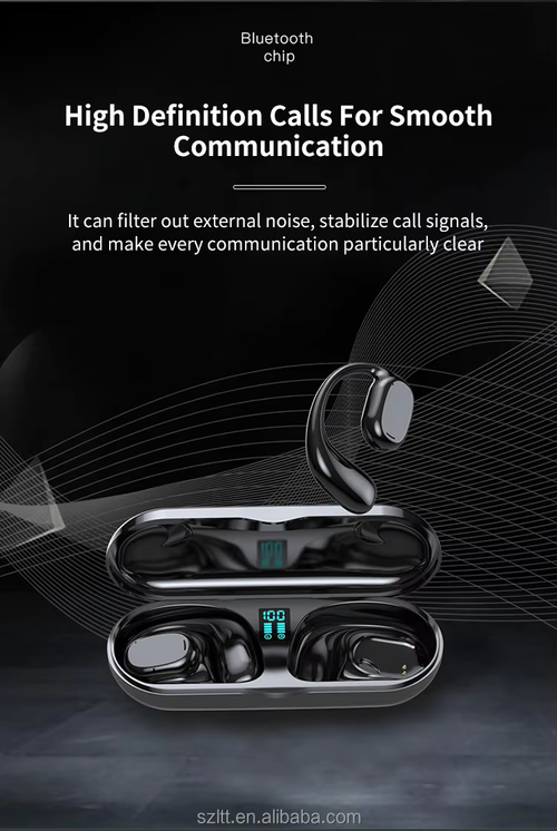 Wireless Headphones BT V5.3 Waterproof Bone Conduction Earhook Wireless Earbuds