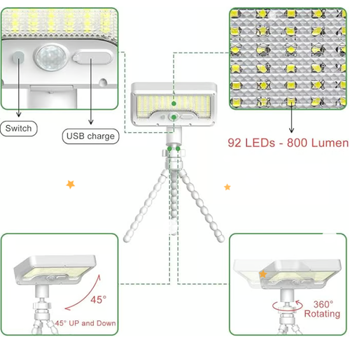 🎁Promotion 49% OFF🔥Solar Motion Floodlight & Tripod
