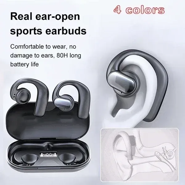 TWS Wireless Bone Conduction Digital Bluetooth Earbuds