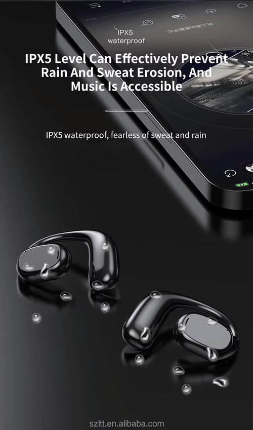 Wireless Headphones BT V5.3 Waterproof Bone Conduction Earhook Wireless Earbuds