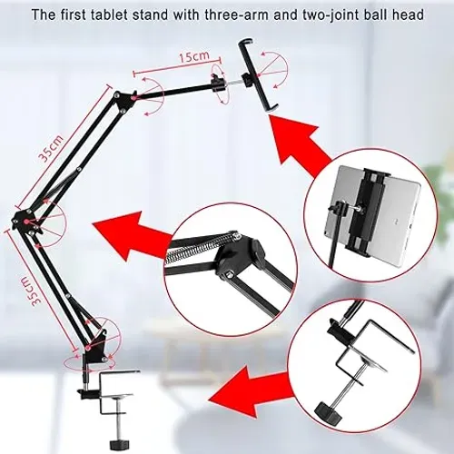 🔥💥Foldable Lazy Tablet and Phone Stand - Portable, Adjustable, Hands-Free!👉