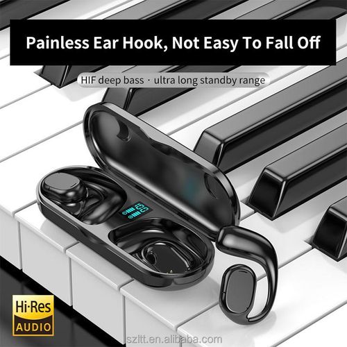 Wireless Headphones BT V5.3 Waterproof Bone Conduction Earhook Wireless Earbuds