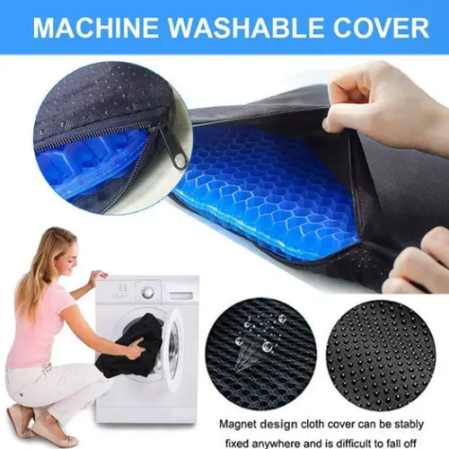 High Quality TPE Gel Double-Layer Chair Cushion Soft & Durable Breathable & Cooling Office Chair Pad Waist Support Wholesale