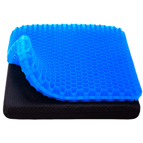 High Quality TPE Gel Double-Layer Chair Cushion Soft & Durable Breathable & Cooling Office Chair Pad Waist Support Wholesale