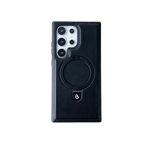 For S25 Plus Mobile Phone Case Business Leather Bracket Magnetic Charging S22Plus Drop-proof Protective Case S24Utra