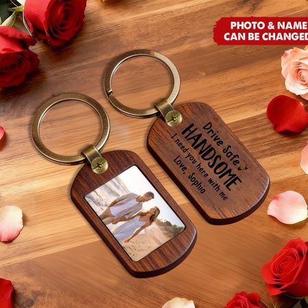 Kunden spezifisches Foto Holz Schlüssel bund-Jubiläum Hochzeits geschenke für Mann und Frau-Sie machen Momente wichtig