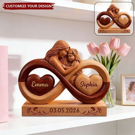 Personal isierte Mutter unendliche Liebe Plakette-Geschenk für Mama