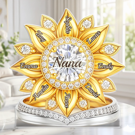 Kunden spezifische Acryl-Plakette-personal isierte Muttertag Geburtstags geschenke für Mama, Oma-ein goldenes Symbol der Zusammen gehör igkeit