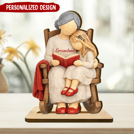 Personal isierte Lesung Oma Enkelin Holz Plakette