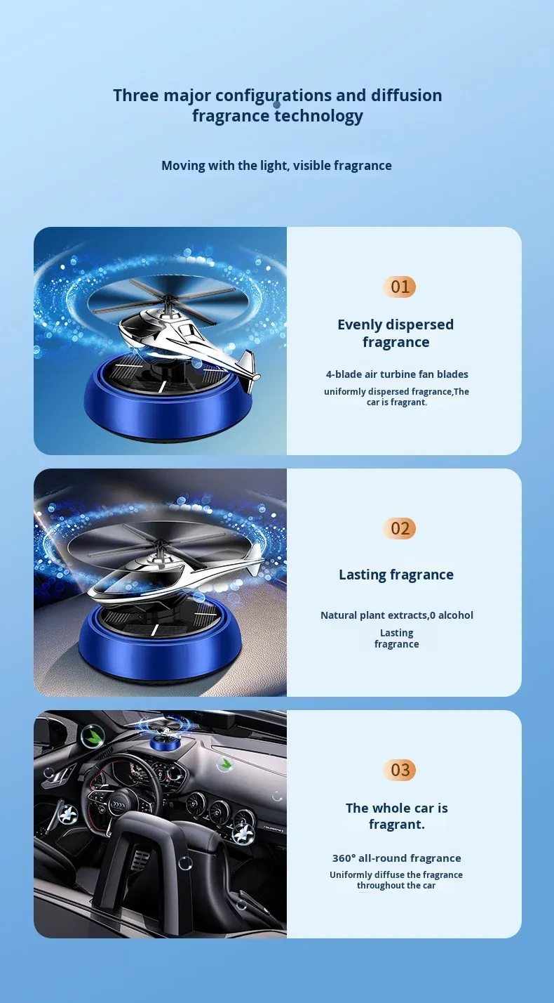 Solar Car Aromatherapy Decoration