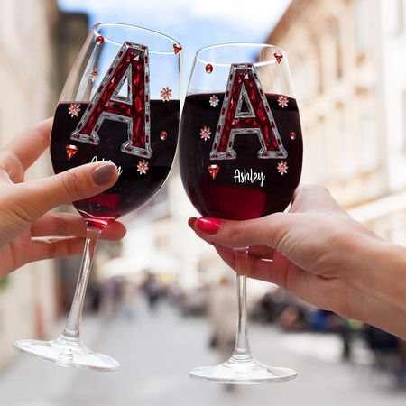 Love Wine - Personalisiertes Weinglas mit langem Stiel