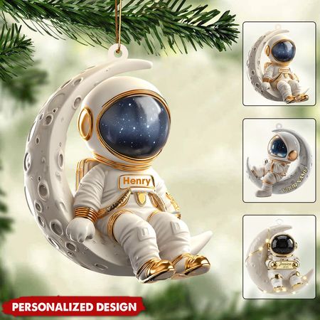 Personalisierter Astronauten-Weihnachtsschmuck – Astronautengeschenk