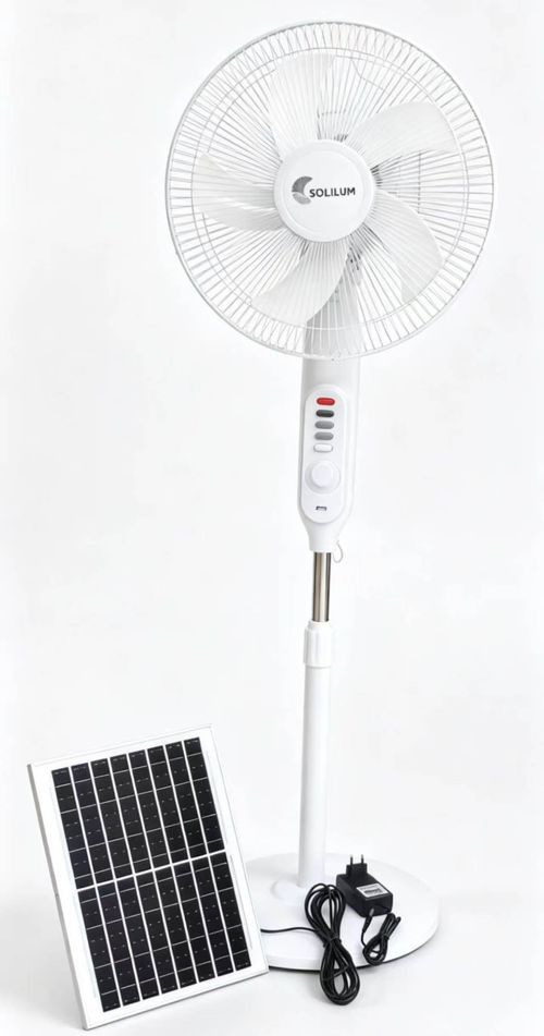 Ventilateur sur pied solaire de 16 pouces