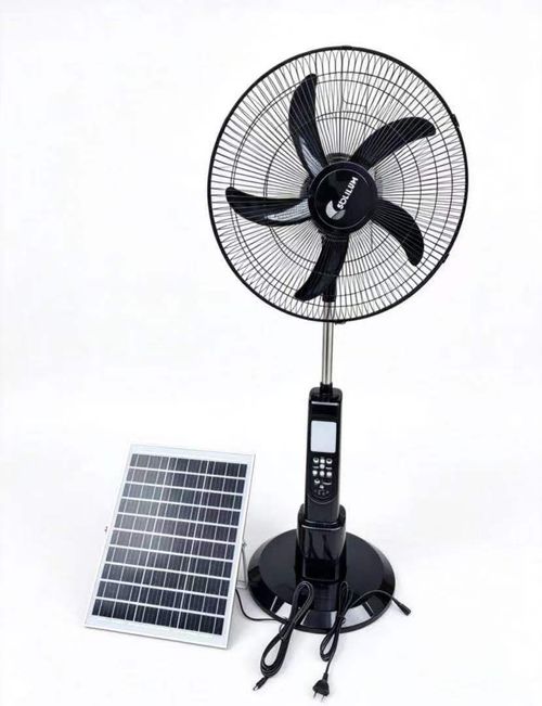 Ventilateur sur pied solaire de 18 pouces