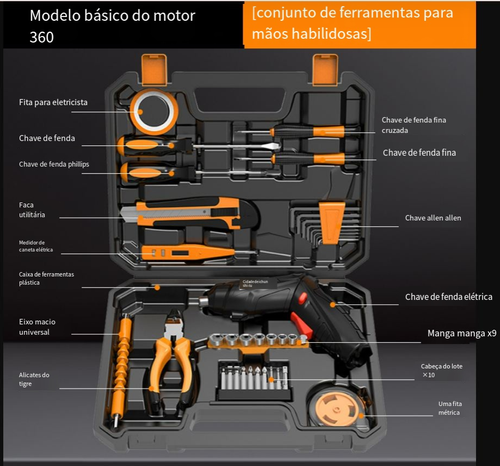 Kit de parafusadeiras elétricas