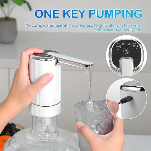 Automatic Water Dispenser: One-Key Pumping Electric Water Dispenser for Home Barrels, Compatible with Multiple Bucket Sizes and Easy to Install