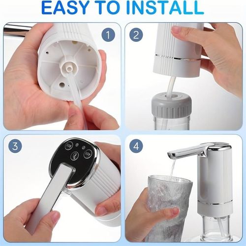 Automatic Water Dispenser: One-Key Pumping Electric Water Dispenser for Home Barrels, Compatible with Multiple Bucket Sizes and Easy to Install