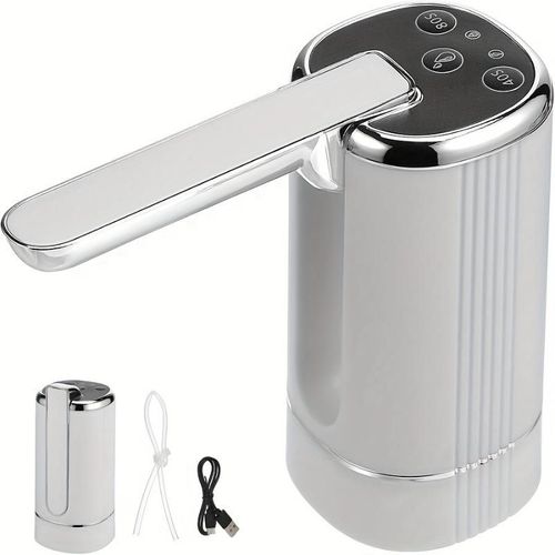 Automatic Water Dispenser: One-Key Pumping Electric Water Dispenser for Home Barrels, Compatible with Multiple Bucket Sizes and Easy to Install