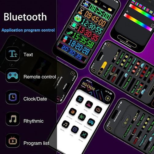 14.6 inch Car mounted LED Demon Eye Flexible Screen Smart APP Remote Dual control Dynamic Display Decorative Light Car Charger Included