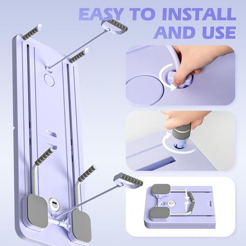 Foldable Core and Leg Workout Machine 24 Non Slip Pads Digital Timer Counter Portable Home Fitness Equipment for Abdomen Hips and Waist Training