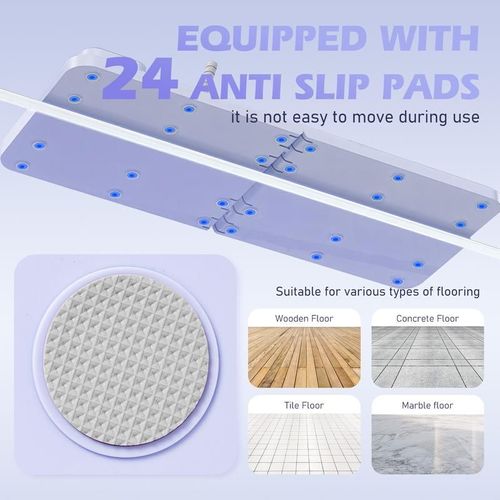 Foldable Core and Leg Workout Machine 24 Non Slip Pads Digital Timer Counter Portable Home Fitness Equipment for Abdomen Hips and Waist Training