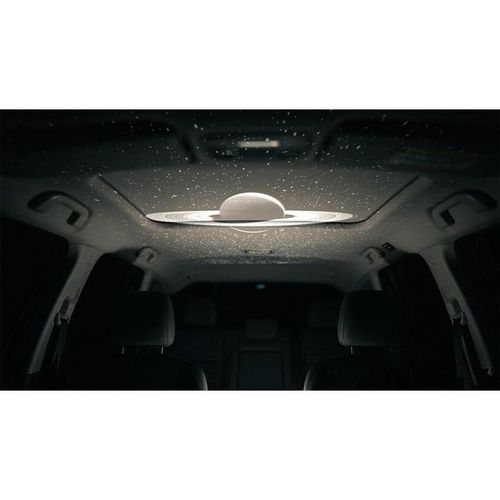 Car Home Saturn Starry Sky Projector Lamp USB Rechargeable Ambient Light with HD Focus Adjustable Angle for Car Interior Living Room Party Decoration