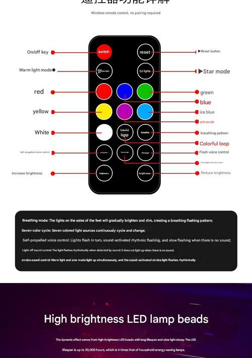 Car Footwell Atmosphere Light Wireless Charging 14 Effects Remote Sound Control Magnetic Mount