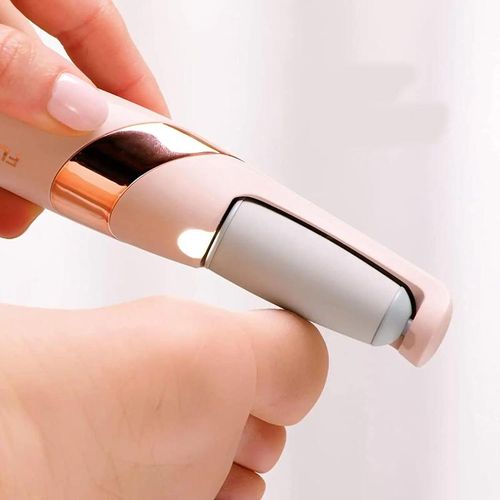 Rechargeable Electric Foot File Callus Remover with LED Light Replaceable Grinding Heads USB Charging for Smooth Feet