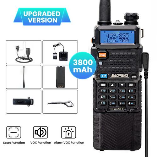 Hey guys Tired of bad signal or dead batteries Grab the BAOFENG UV-5R Two-Way Radio 8W strong signal 3800mAh big battery free earpiece and charger included Perfect for work camping biking Stay connected no hassle Click link below get yours now