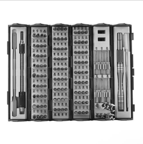 128 in 1 Precision Magnetic Screwdriver Set Anti-Slip Handle for Phone Laptop Watch Repair Tool Kit