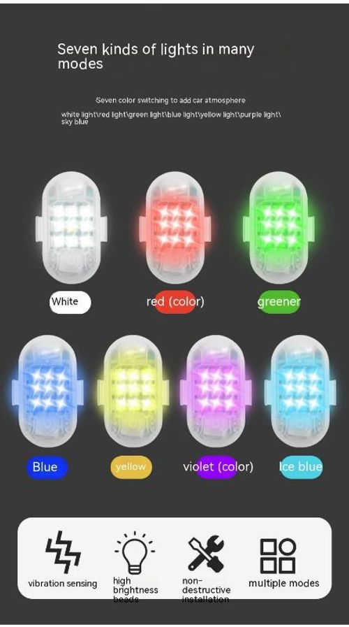 2.4G Wireless Remote LED Warning Lights for Vehicle Magnetic USB Rechargeable High Brightness