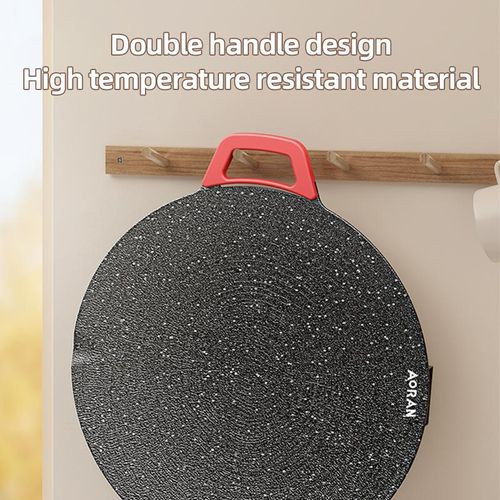 Non-Stick Maifan Stone Electric Griddle 36cm | FREE Stand for Family BBQ