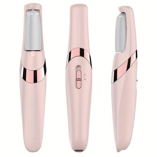 Rechargeable Electric Foot File Callus Remover with LED Light Replaceable Grinding Heads USB Charging for Smooth Feet