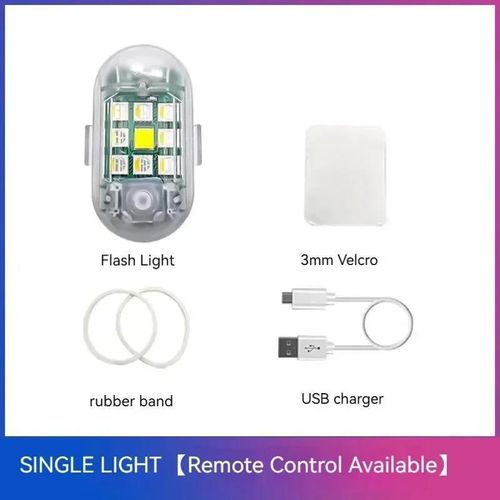 2.4G Wireless Remote LED Warning Lights for Vehicle Magnetic USB Rechargeable High Brightness