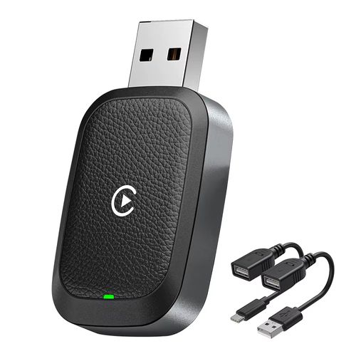 Wireless CarPlay adapter, convert wired CarPlay to wireless, plug-and-play CarPlay wireless adapter, automatic connection